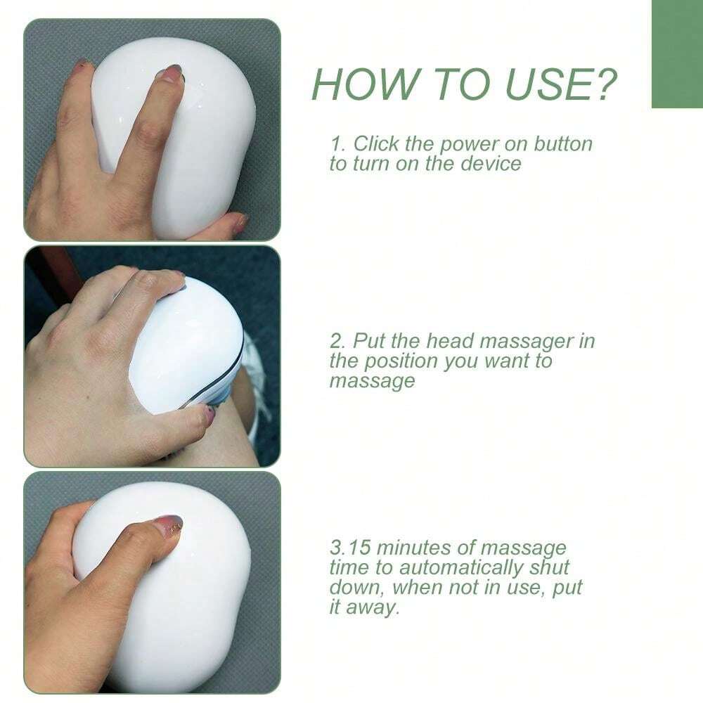 Electric Head Massager Body Massager Promote Blood Circulation Wireless Smart Scalp Massager Massage Relax Relieve Fatigue