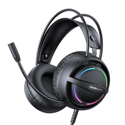ONIKUMA X88 RGB Gaming Headset  360° Rotatable Mic & Comfortable Earmuffs