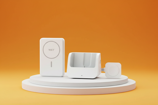 مجموعة شحن لاسلكية 3 في 1 PT99A من WST Magsafe