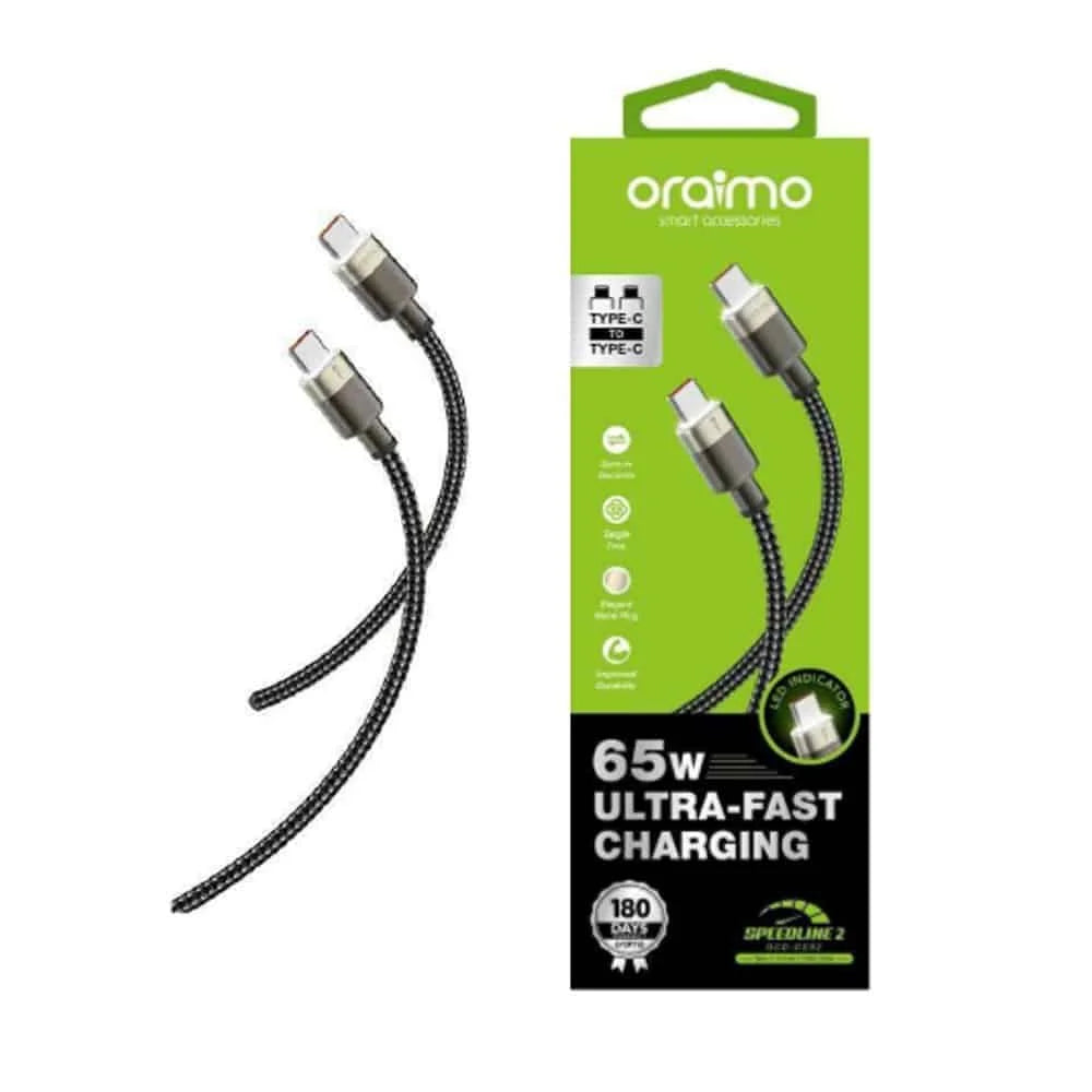 Oraimo speedline 2 type -C Ultra fast charging cable OCD-CC82