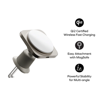 حامل شحن لاسلكي مغناطيسي للسيارة MOMAX Q2 MAG MOUNT QI 15W