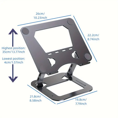 Aluminum Alloy Laptop And Projector Stand - Thickened, Dual Arm Support