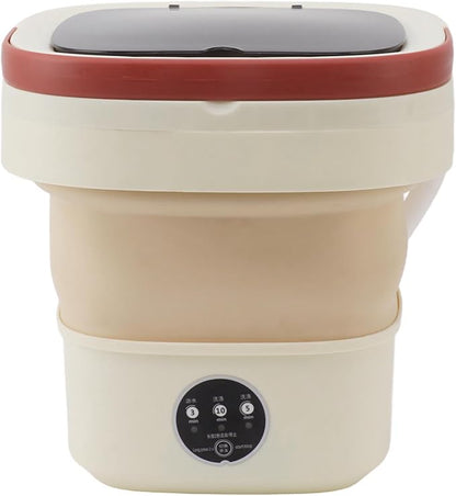 6L Folding  Automatic Mini Washing Machine  Portable(UK Plug)