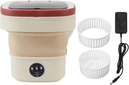6L Folding  Automatic Mini Washing Machine  Portable(UK Plug)