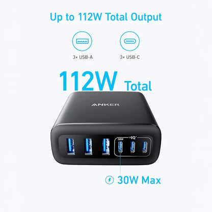 Anker 6 Ports Multi-Device Fast Charger-112W
