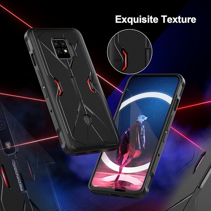 for Red Magic 7 Pro/Red Magic 7S Pro, Flexible TPU Cover Anti-Scratches Shockproof for
