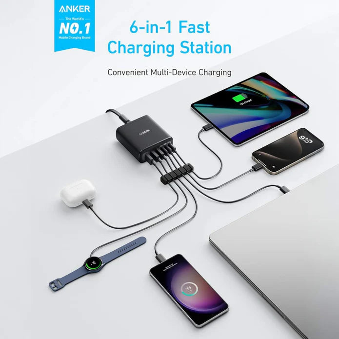 Anker 6 Ports Multi-Device Fast Charger-112W