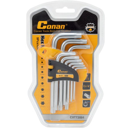Conan Torx Key 9 Pieces Set COT72092