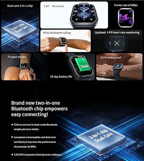 Mibro Watch C3 with Dual Strap - Black