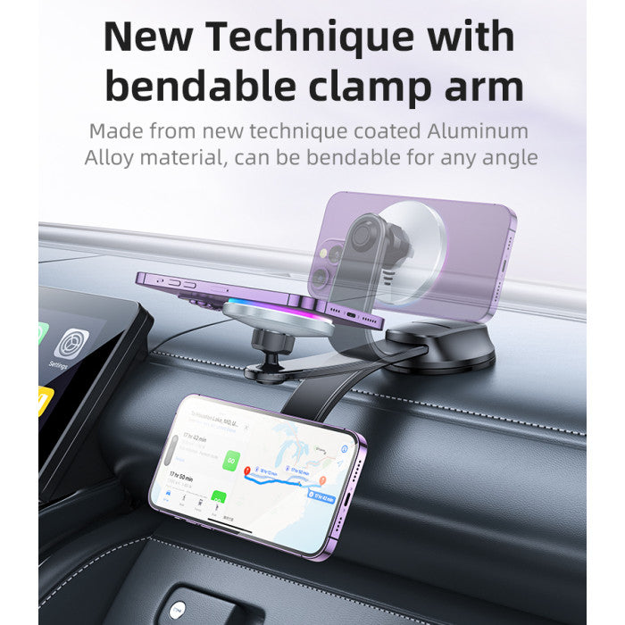 Yesido C292 15W Magnetic Suction Wireless Charging Car Holder