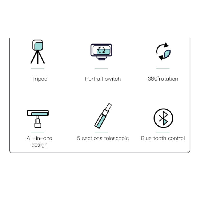 Yesido SF11 Selfie Stick and Tripod with Bluetooth Remote