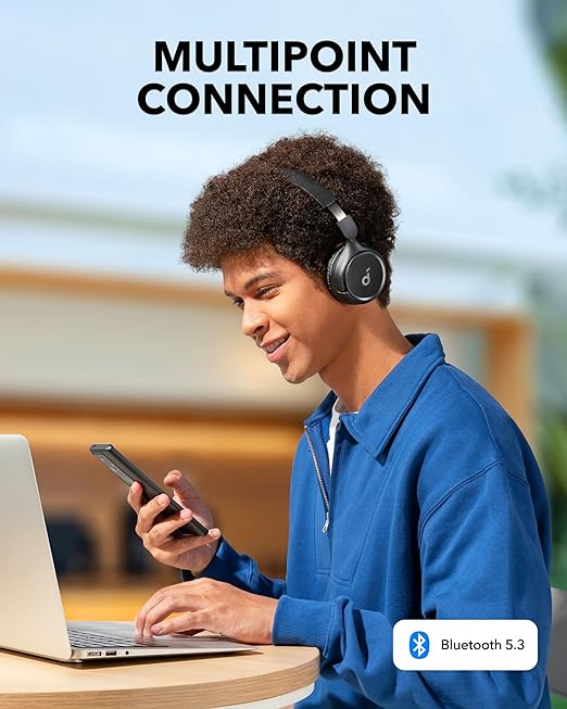 Anker Soundcore H30i On-Ear Wireless Headphone, Black, A3012H11
