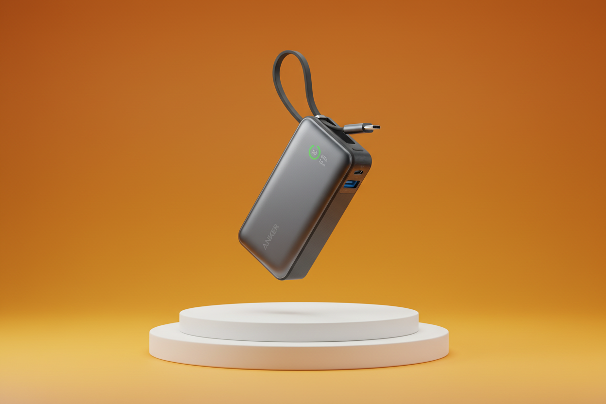 باور بانك أنكر نانو (30 واط، كابل USB-C مدمج)