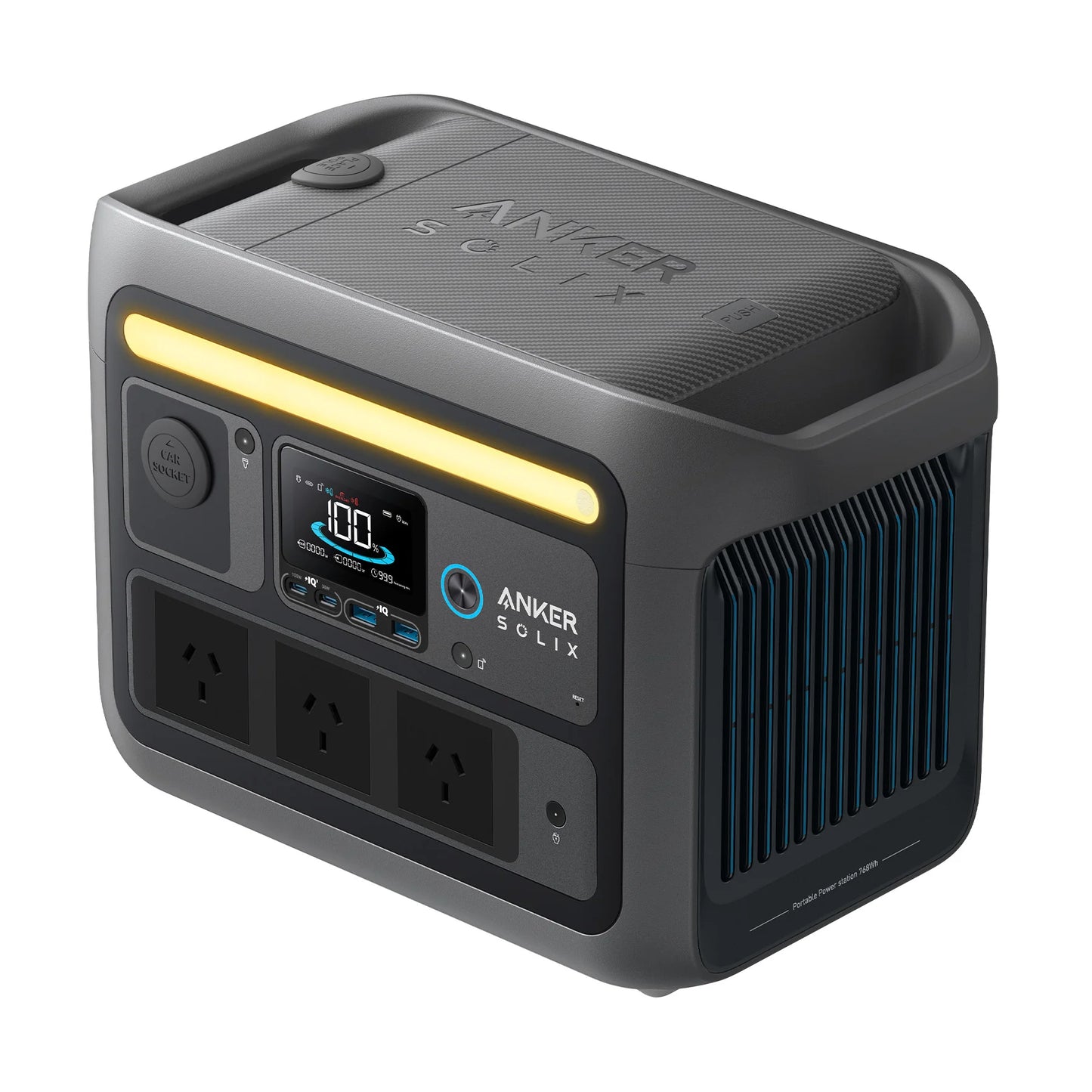 Anker SOLIX C800 Plus Portable Power Station - 768Wh | 1,200W