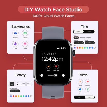 Boat Wave Call 2 Smartwatch 1.83 Inch HD Display