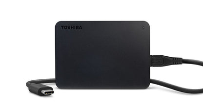 محرك أقراص صلبة خارجي محمول من Toshiba Canvio Basics بسعة 1 تيرابايت ومنفذ USB 3.2 Gen1