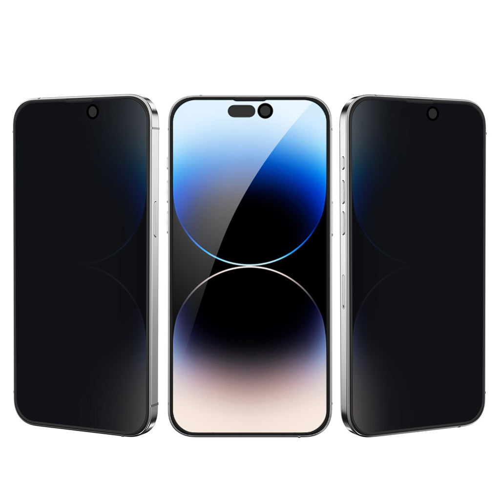 Green Lion 3D Silicone Privacy Screen Protector for iPhone15 Series - Black
