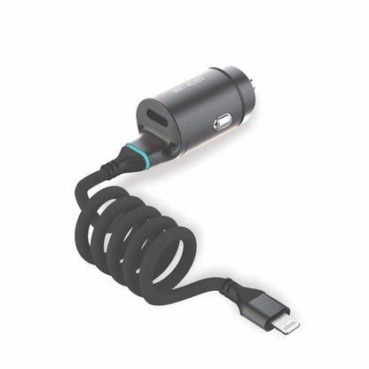 شاحن سيارة Green Lion 45W PD ومنفذ Type-C وكابل Lightning