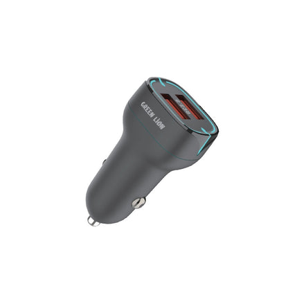 Green Lion Car Charger QC3.0 18W + QC3.0 18W - Black