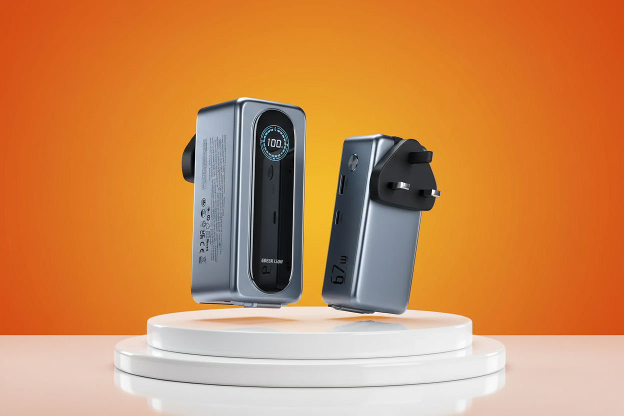 Green Lion Evera 15000mAh Power Bank & Charger - Gray