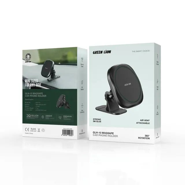 حامل الهاتف للسيارة MagSafe GLH-10 من Green Lion – أسود