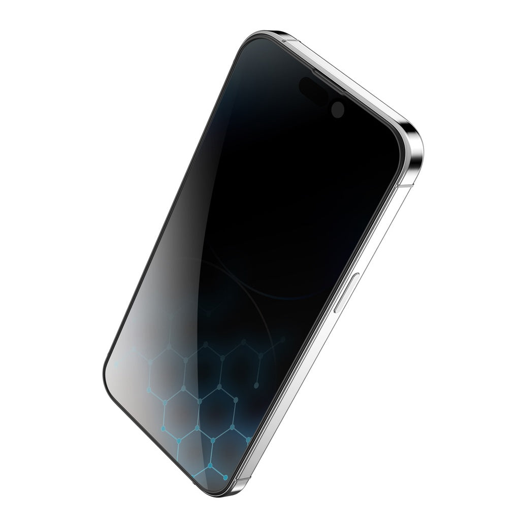 Green Lion 3D Silicone Privacy Screen Protector for iPhone15 Series - Black