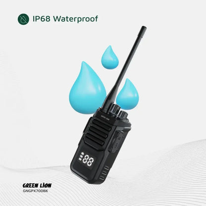 Green Lion GPX700 Walkie Talkie - Black