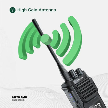 Green Lion GPX700 Walkie Talkie - Black