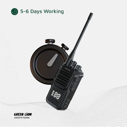 Green Lion GPX700 Walkie Talkie - Black