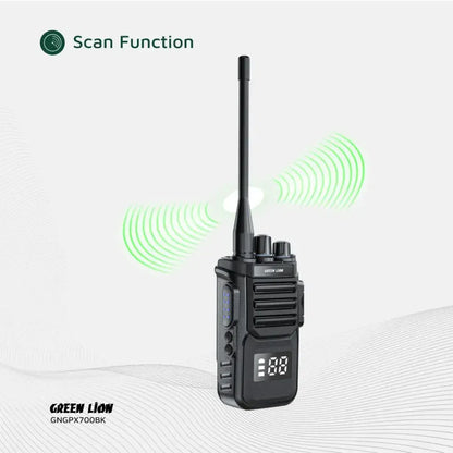 Green Lion GPX700 Walkie Talkie - Black