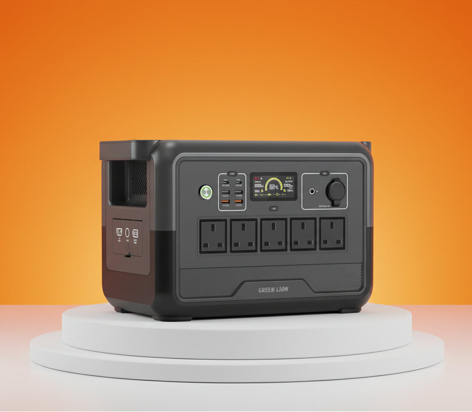 Green Lion PGX1200 Power Station with 1152Wh & 45000mAh LiFePO4 Battery - Black