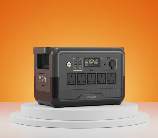 Green Lion PGX1200 Power Station with 1152Wh & 45000mAh LiFePO4 Battery - Black