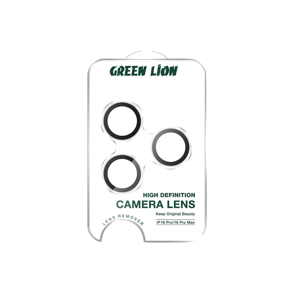 Green Lion Trio Camera Lens for iPhone 16 Pro/Pro Max - Clear