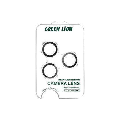 Green Lion Trio Camera Lens for iPhone 16 Pro/Pro Max - Clear