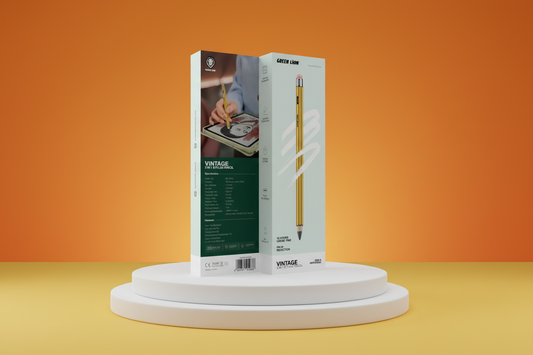 Green Lion Vintage 2 in 1 Stylus Pencil - Yellow