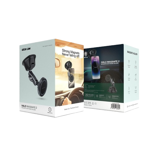Green Lion Halo MagSafe 2 Car Holder - Black