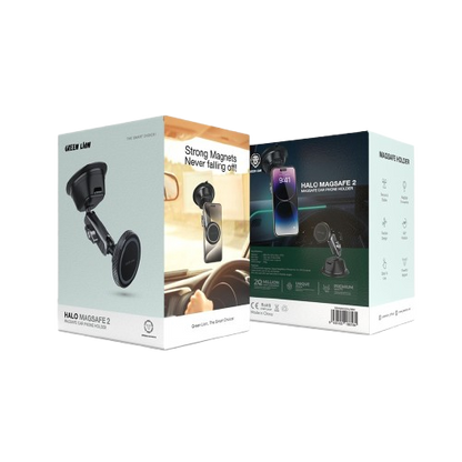 Green Lion Halo MagSafe 2 Car Holder - Black