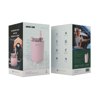 Green Lion Vacuum Travel Mug Lite - 280 ML - Black