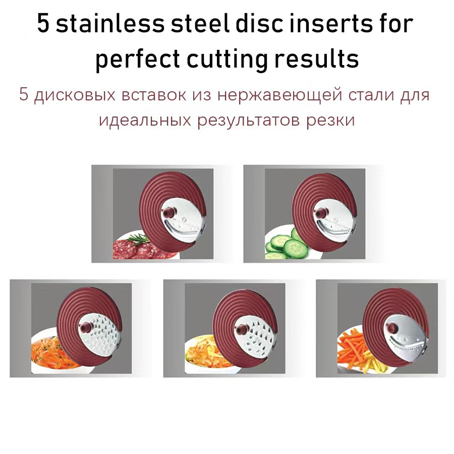 Sonifer SF-5505  220V multifunction slicing shredding disc electric vegetable shredder salad maker