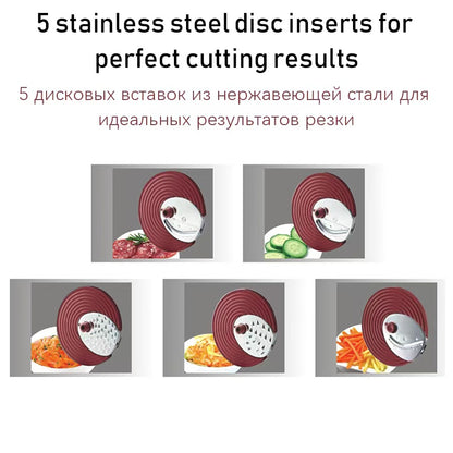 Sonifer SF-5505  220V multifunction slicing shredding disc electric vegetable shredder salad maker