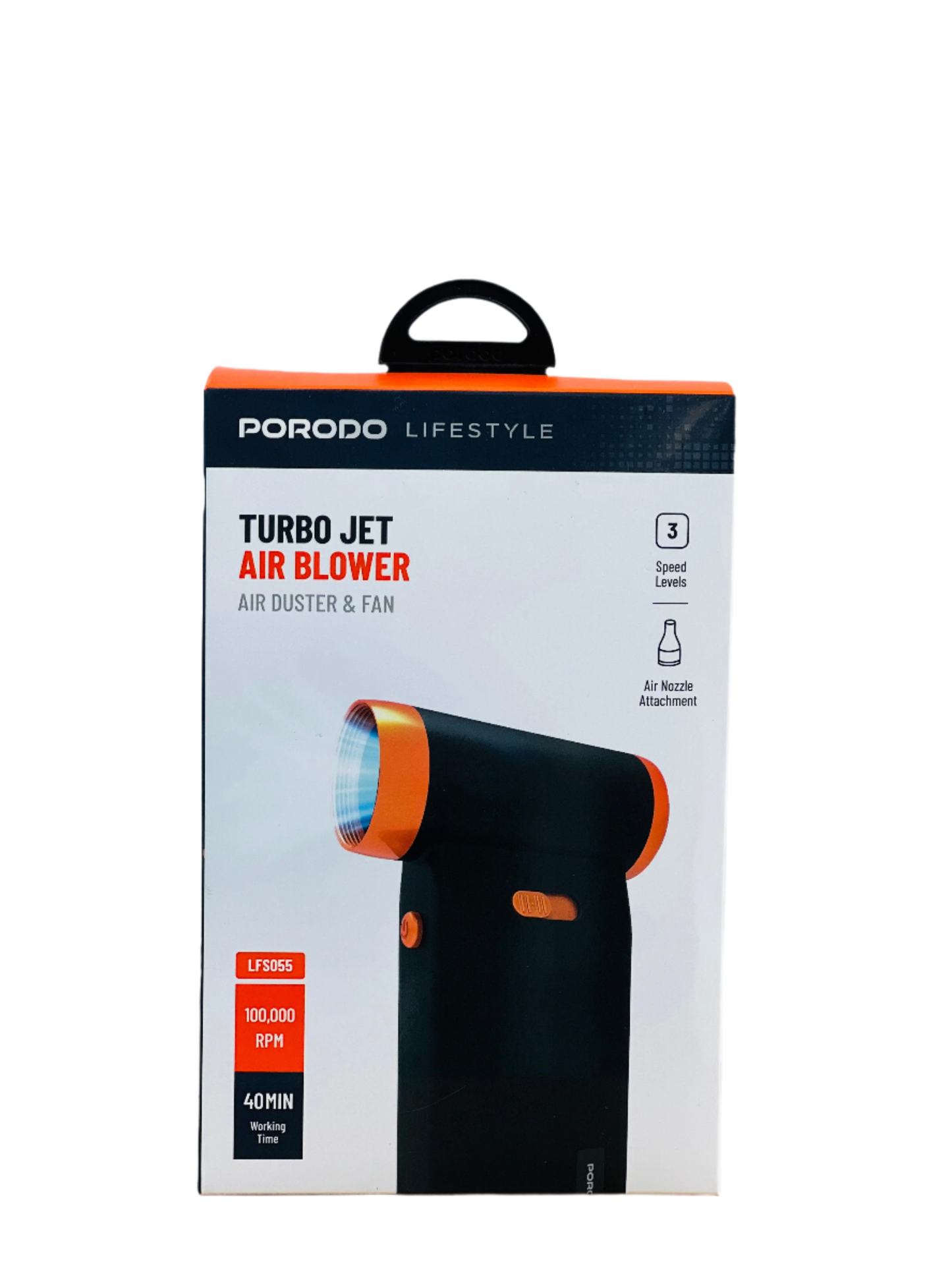 Porodo Lifestyle Turbo Jet Air Blower - Black