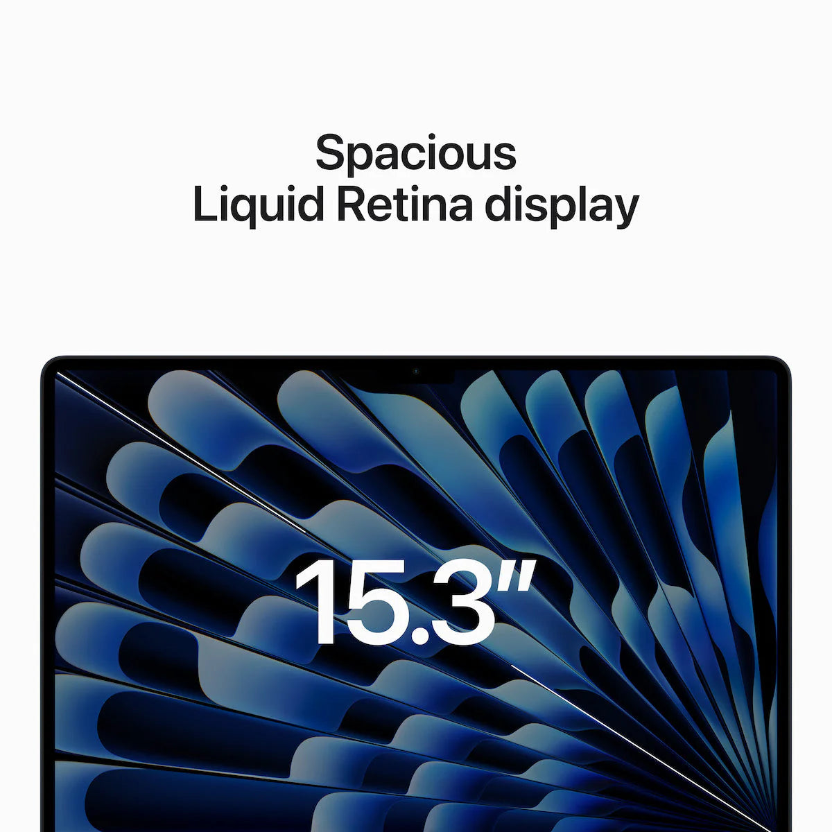 أبل ماك بوك إير 15 بوصة، شريحة أبل M2، 512 جيجابايت SSD - 2023 - منتصف الليل