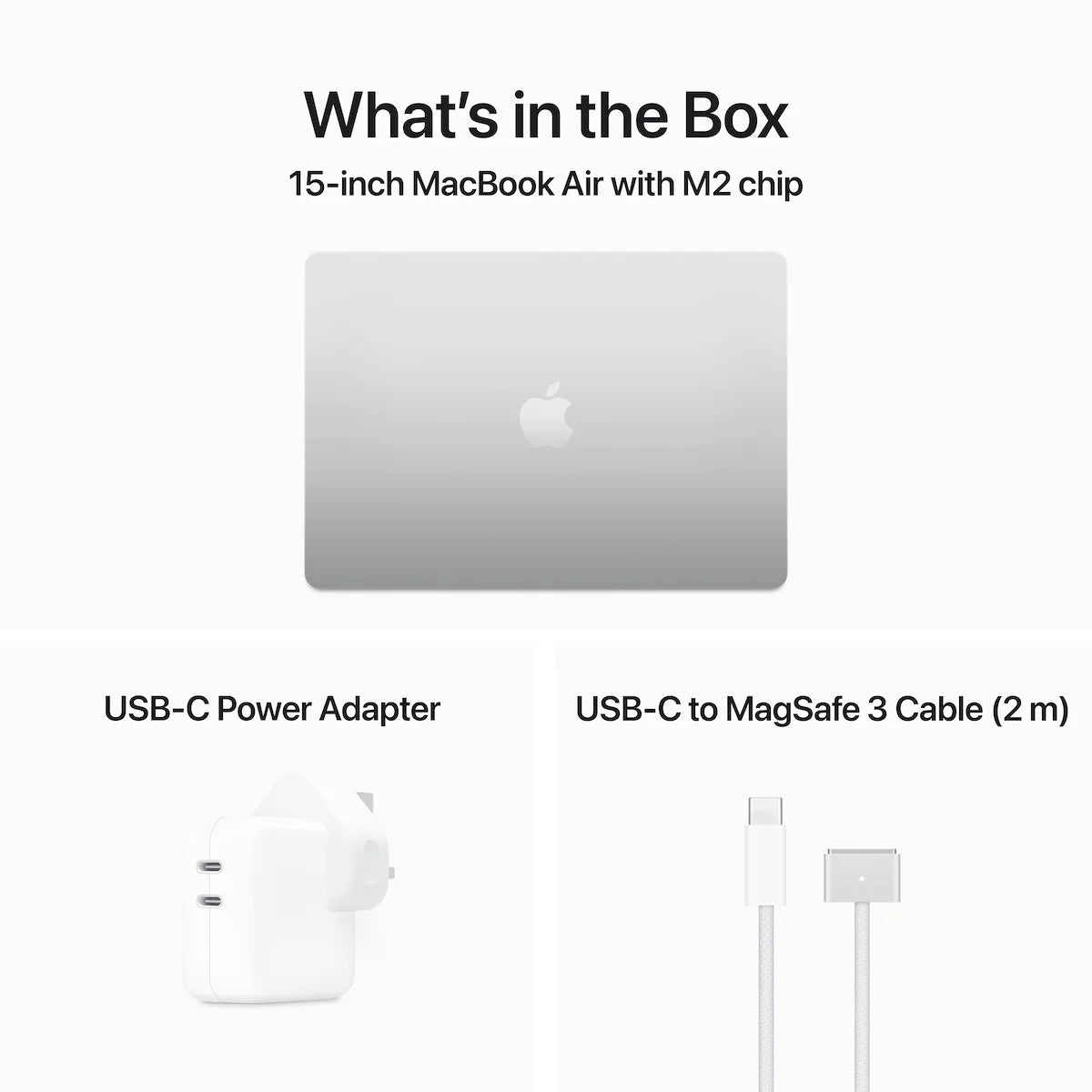 Apple MacBook Air 15 inch, Apple M2 chip, 256GB SSD - 2023