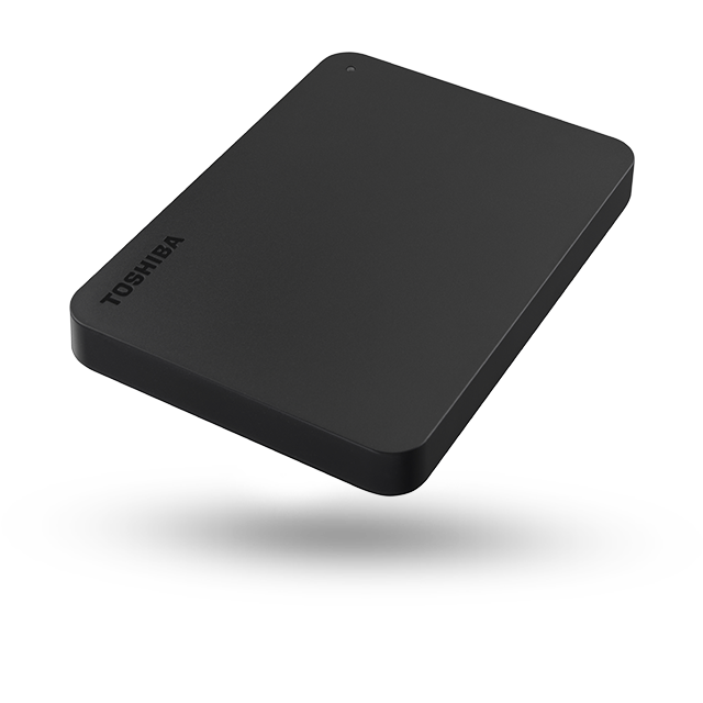 محرك أقراص صلبة خارجي محمول من Toshiba Canvio Basics بسعة 1 تيرابايت ومنفذ USB 3.2 Gen1