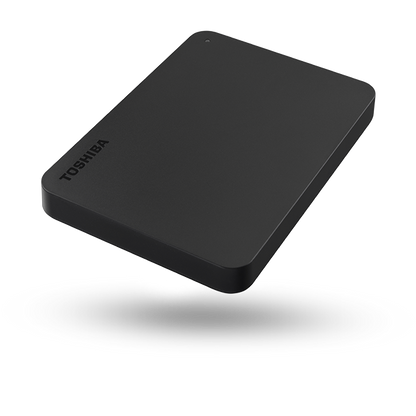محرك أقراص صلبة خارجي محمول من Toshiba Canvio Basics بسعة 1 تيرابايت ومنفذ USB 3.2 Gen1