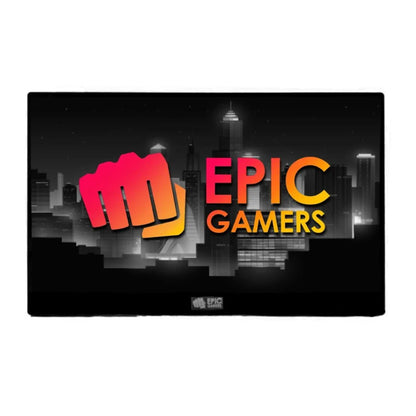 شاشة ألعاب Epic Gamers مقاس 15.8 بوصة IPS FHD، 60 هرتز، شاشة تعمل باللمس محمولة مع حامل