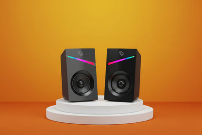 Porodo Gaming Stereo Speakers Volume Knob Control