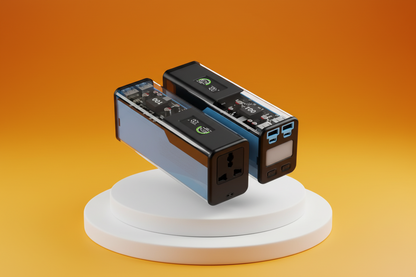 Powerology Énergie 27000mAh Power Bank with AC Outlet - Black