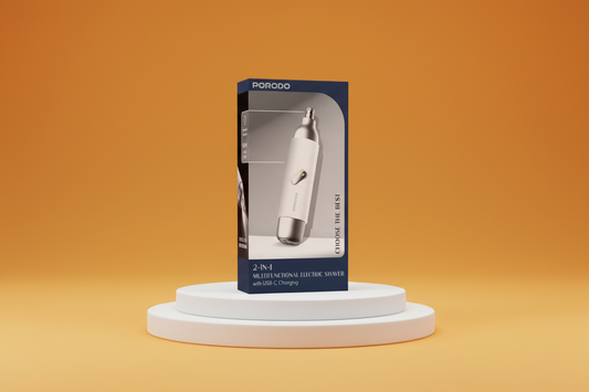 Porodo 2-In-1 Multifunctional Electric Shaver with USB-C Charging