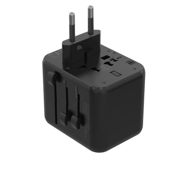 Porodo Dual USB-A Universal Travel Adapter 2.4A